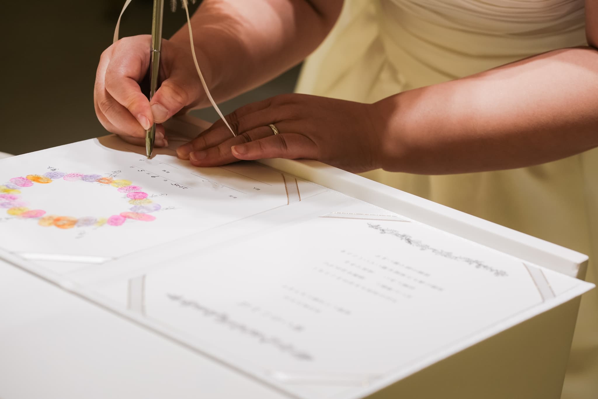 ゲスト全員で作る、世界に一つだけの結婚誓約書